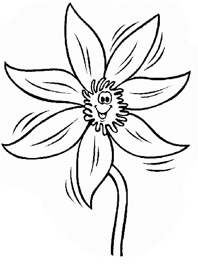 clematis coloring page