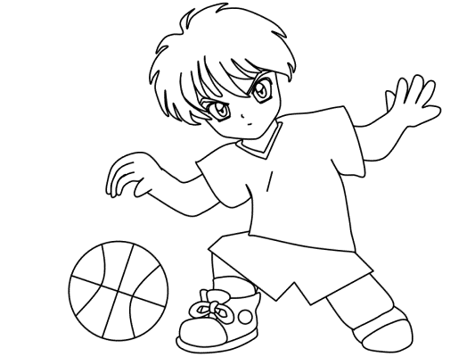 basketball coloring page