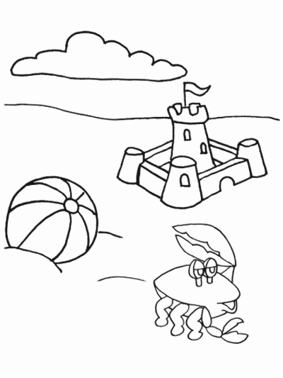 ocean coloring page