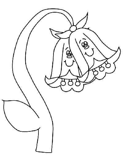 bellflower coloring page