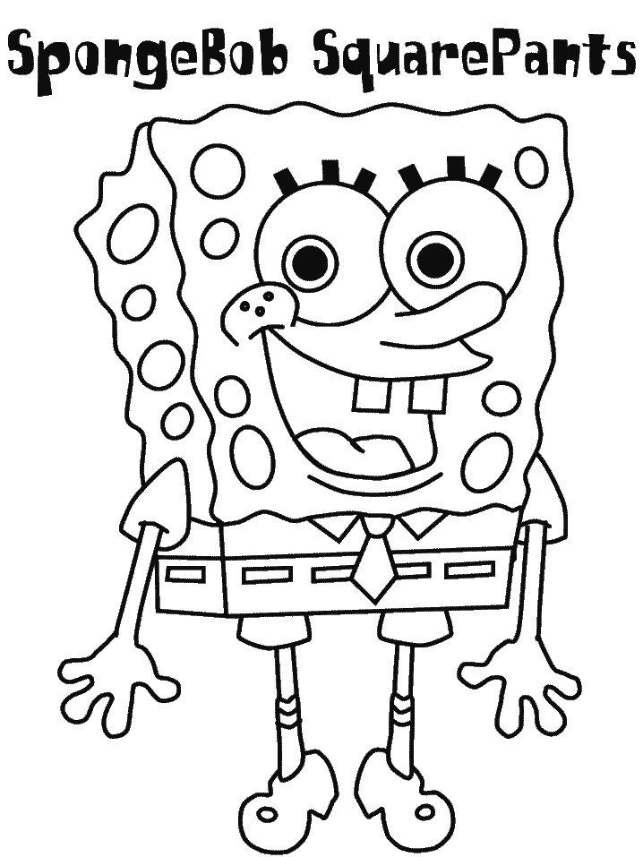 Spongebob Squarepants coloring page