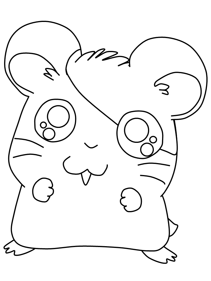 Hamtaro coloring page