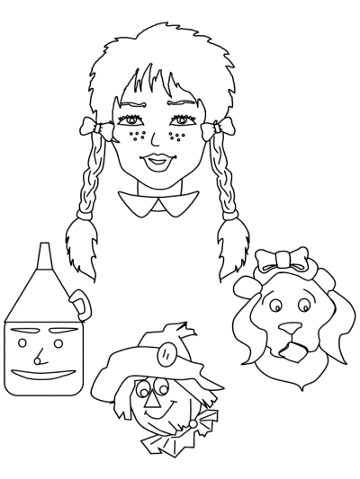  Wizard of Oz coloring page