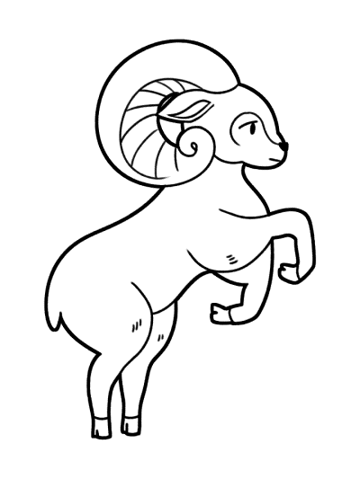 aries coloring page