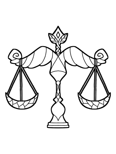 libra coloring page