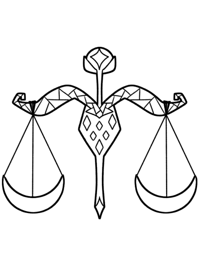 libra coloring page