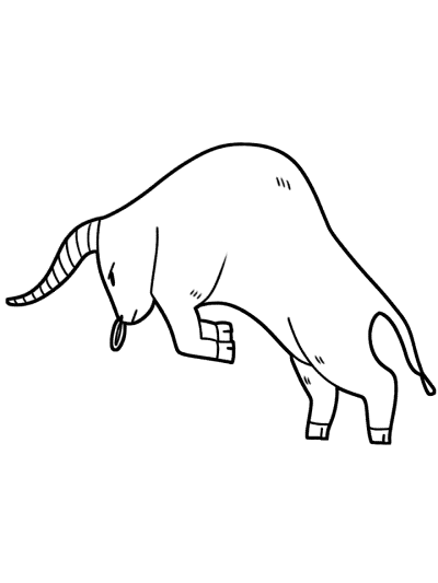 Taurus coloring page