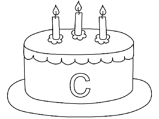 lower case letter c coloring page