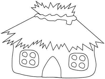 cabin coloring pages