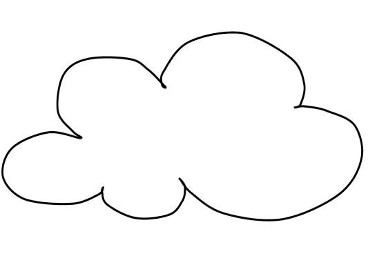 weather coloring page: cloud