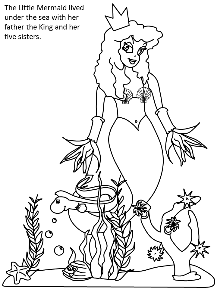 Little Mermaid coloring page