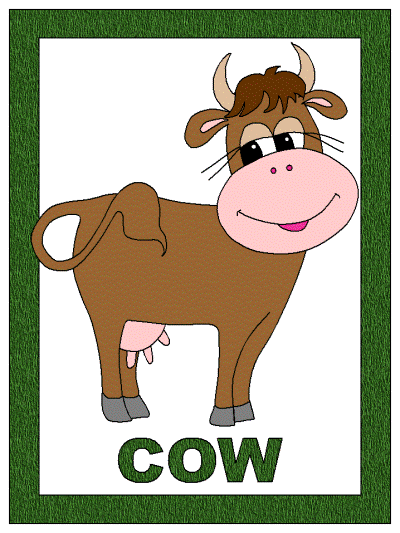 cow printable poster