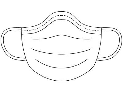 face mask coloring page