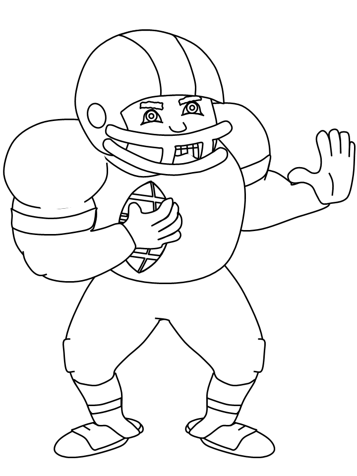 Football Player coloring page