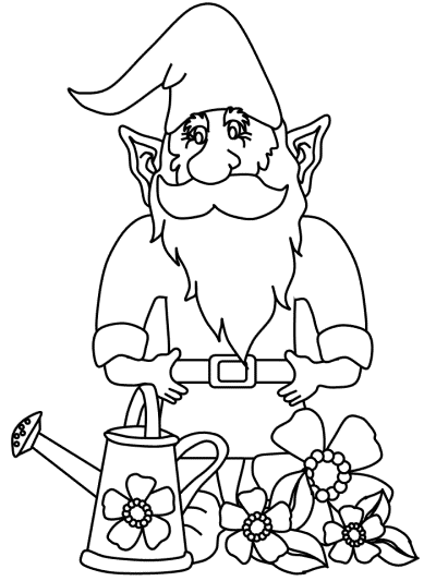 watering can coloring page