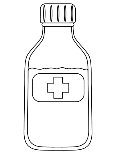 medicine coloring page