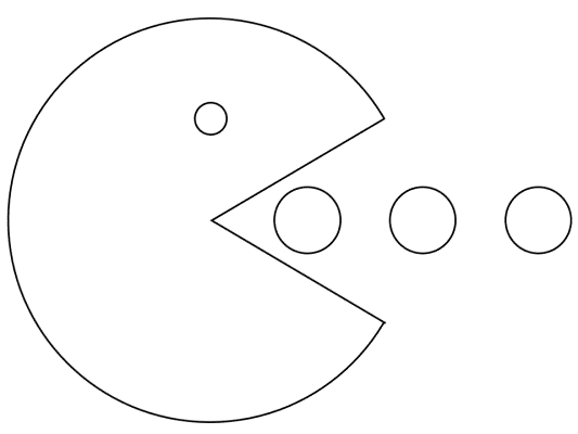 pac-man coloring page