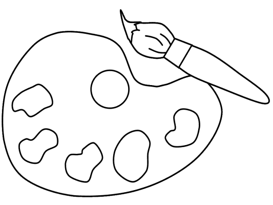 Palette coloring page