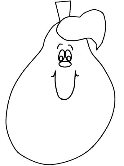 pear coloring page