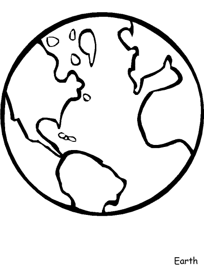 earth coloring page