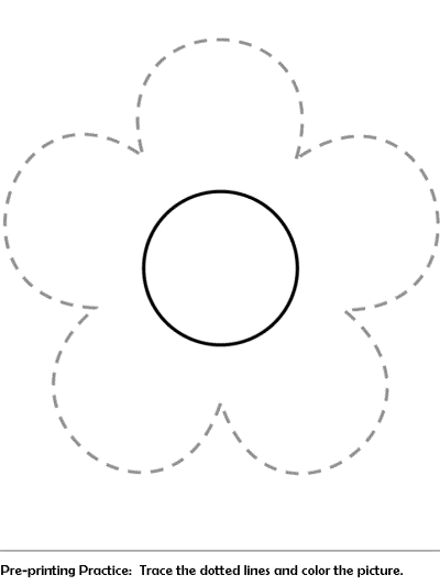 flower coloring page