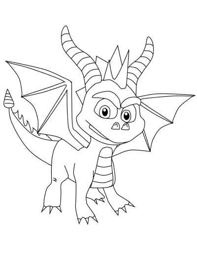 spyro coloring pages