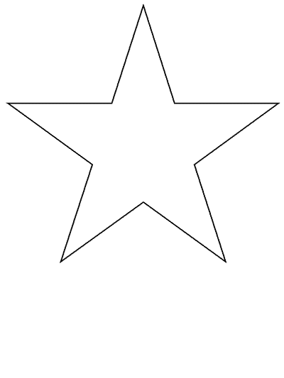 star coloring page