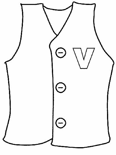 lower case letter v coloring page