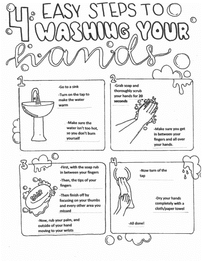 wash your hands coloring page