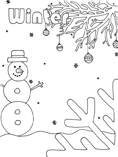 winter coloring pages