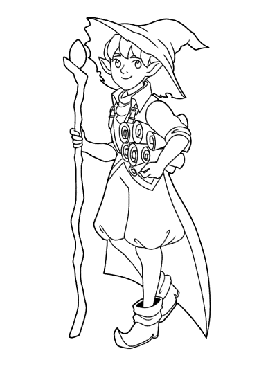 Wizard from dungeons and dragons coloring pages