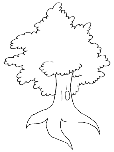 tree coloring pages