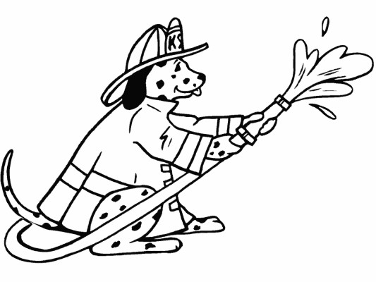 Dalmatian coloring page