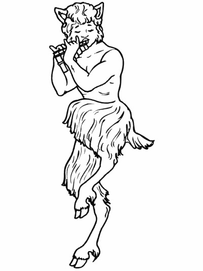 Greek mythology - Pan coloring pages