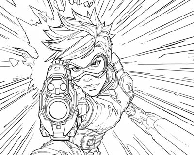 Overwatch coloring page