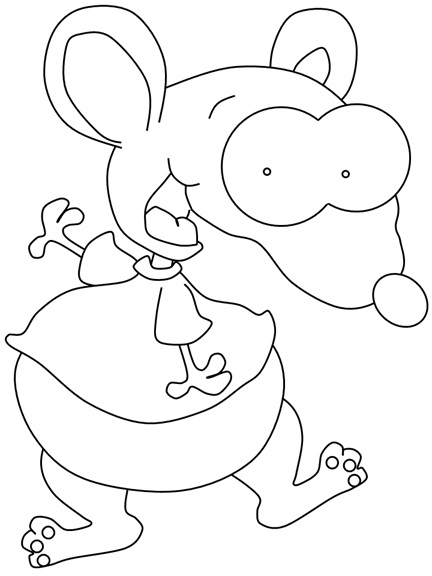 mouse coloring page