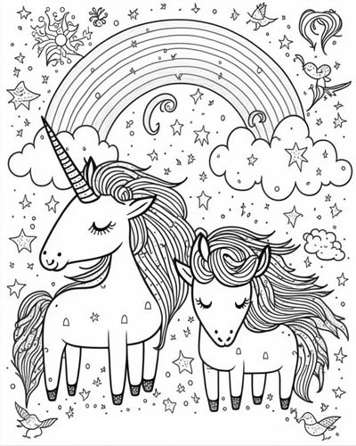 doodles coloring page