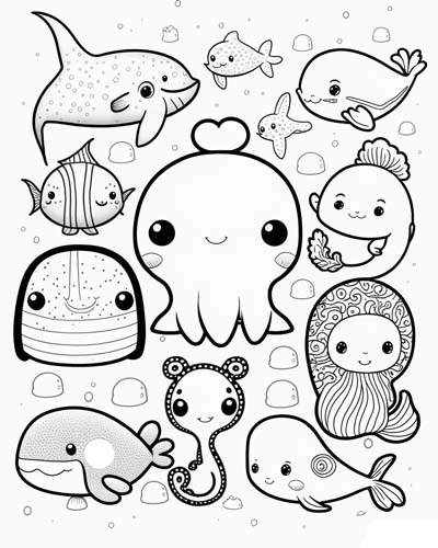 doodles coloring page