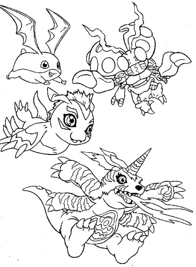 Digimon coloring page