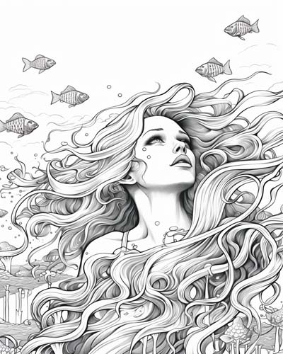 nereids coloring pages