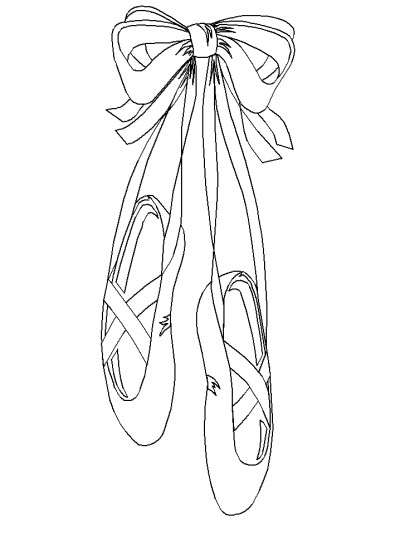 Ballet dancing coloring page