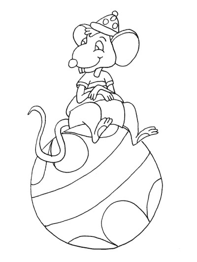 mouse coloring page