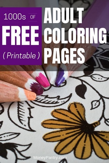 Don't need to pay $20 for a coloring book! Print these awesome free adult coloring pages and have fun without spending a dime!