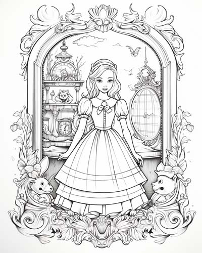 Alice Pleasant Liddell coloring page