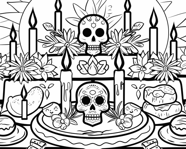 altar coloring page