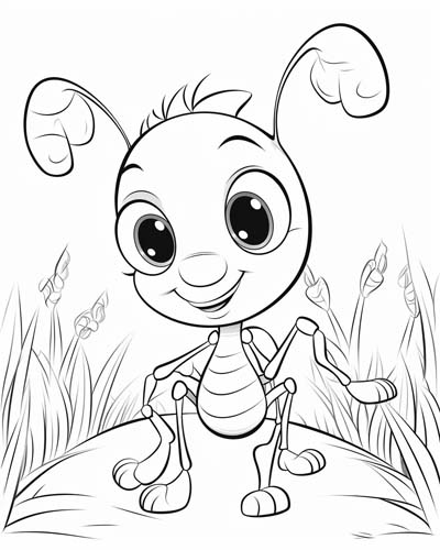 baby ant coloring page