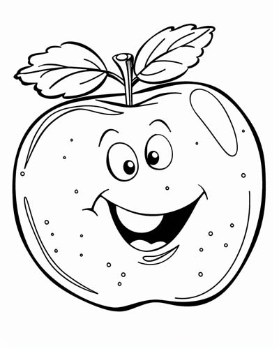 Apples for Teacher coloring page