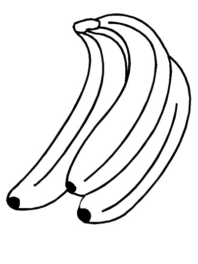 bananas coloring page