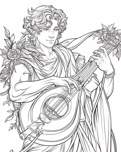 Bard coloring page