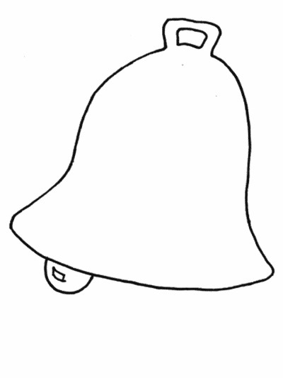 musical instruments - bell coloring page